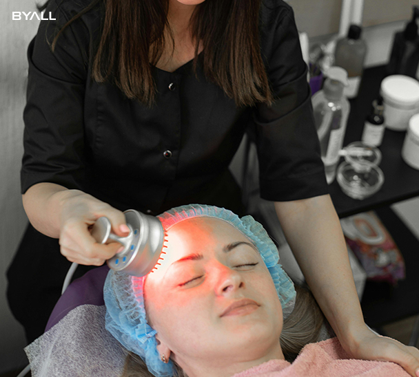 microneedling pen with LED light 
